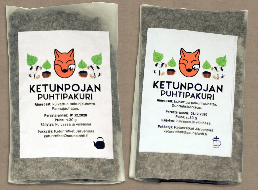 Ketunpojan puhtipakuri pussit tuotekuva